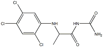 {2-[(2,4,5-trichlorophenyl)amino]propanoyl}urea|