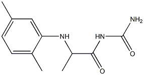 {2-[(2,5-dimethylphenyl)amino]propanoyl}urea 结构式