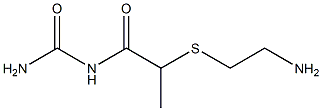 {2-[(2-aminoethyl)sulfanyl]propanoyl}urea Struktur