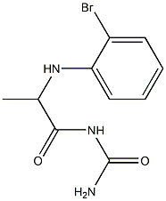 {2-[(2-bromophenyl)amino]propanoyl}urea Structure