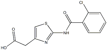 {2-[(2-chlorobenzoyl)amino]-1,3-thiazol-4-yl}acetic acid