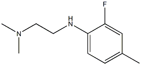 {2-[(2-fluoro-4-methylphenyl)amino]ethyl}dimethylamine Structure