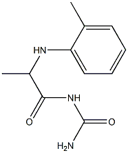 {2-[(2-methylphenyl)amino]propanoyl}urea 结构式