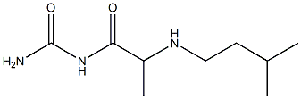 {2-[(3-methylbutyl)amino]propanoyl}urea Struktur