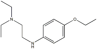 {2-[(4-ethoxyphenyl)amino]ethyl}diethylamine,,结构式