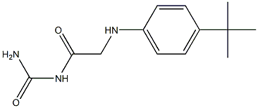 {2-[(4-tert-butylphenyl)amino]acetyl}urea Structure