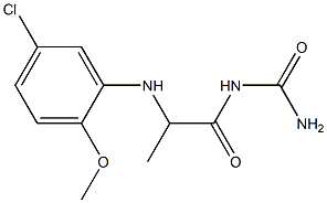 {2-[(5-chloro-2-methoxyphenyl)amino]propanoyl}urea Structure