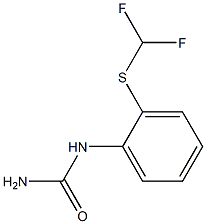 {2-[(difluoromethyl)sulfanyl]phenyl}urea 结构式