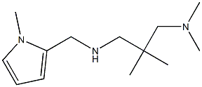 {2-[(dimethylamino)methyl]-2-methylpropyl}[(1-methyl-1H-pyrrol-2-yl)methyl]amine Struktur