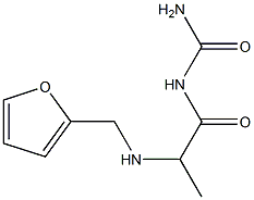 {2-[(furan-2-ylmethyl)amino]propanoyl}urea Structure