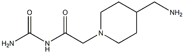 {2-[4-(aminomethyl)piperidin-1-yl]acetyl}urea Structure