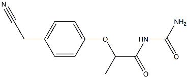 {2-[4-(cyanomethyl)phenoxy]propanoyl}urea 结构式