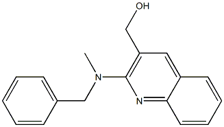 {2-[benzyl(methyl)amino]quinolin-3-yl}methanol,,结构式