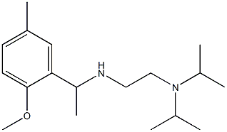 {2-[bis(propan-2-yl)amino]ethyl}[1-(2-methoxy-5-methylphenyl)ethyl]amine 结构式