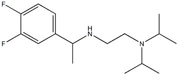 {2-[bis(propan-2-yl)amino]ethyl}[1-(3,4-difluorophenyl)ethyl]amine,,结构式