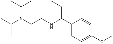 {2-[bis(propan-2-yl)amino]ethyl}[1-(4-methoxyphenyl)propyl]amine Structure