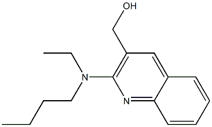 {2-[butyl(ethyl)amino]quinolin-3-yl}methanol Struktur