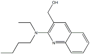 {2-[butyl(ethyl)amino]quinolin-3-yl}methanol Structure