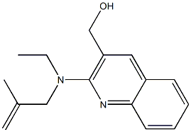 {2-[ethyl(2-methylprop-2-en-1-yl)amino]quinolin-3-yl}methanol Struktur