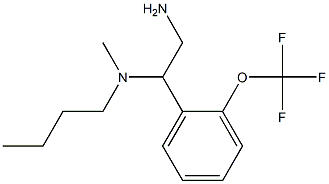 {2-amino-1-[2-(trifluoromethoxy)phenyl]ethyl}(butyl)methylamine 化学構造式
