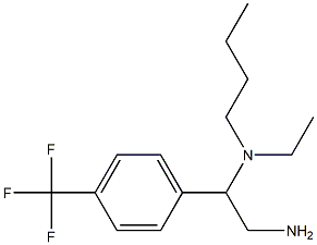 {2-amino-1-[4-(trifluoromethyl)phenyl]ethyl}(butyl)ethylamine Structure