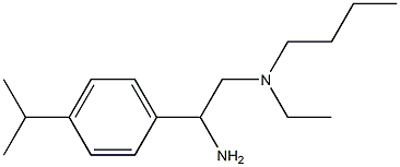 {2-amino-2-[4-(propan-2-yl)phenyl]ethyl}(butyl)ethylamine Structure