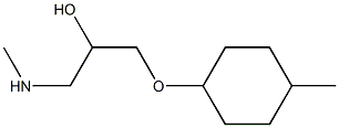 {2-hydroxy-3-[(4-methylcyclohexyl)oxy]propyl}(methyl)amine Struktur