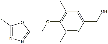 {3,5-dimethyl-4-[(5-methyl-1,3,4-oxadiazol-2-yl)methoxy]phenyl}methanol|