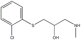 {3-[(2-chlorophenyl)sulfanyl]-2-hydroxypropyl}(methyl)amine