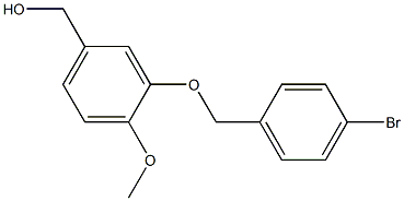 {3-[(4-bromophenyl)methoxy]-4-methoxyphenyl}methanol Structure