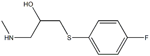 {3-[(4-fluorophenyl)sulfanyl]-2-hydroxypropyl}(methyl)amine 结构式