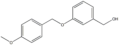 {3-[(4-methoxyphenyl)methoxy]phenyl}methanol 化学構造式