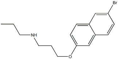 {3-[(6-bromonaphthalen-2-yl)oxy]propyl}(propyl)amine Structure