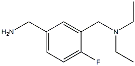 {3-[(diethylamino)methyl]-4-fluorophenyl}methanamine 化学構造式