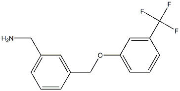 {3-[3-(trifluoromethyl)phenoxymethyl]phenyl}methanamine Structure