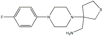 {3-[4-(4-fluorophenyl)piperazin-1-yl]tetrahydrothien-3-yl}methylamine|