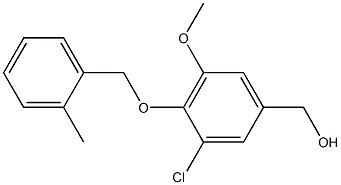 {3-chloro-5-methoxy-4-[(2-methylphenyl)methoxy]phenyl}methanol