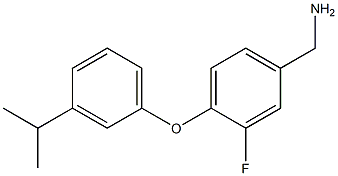 {3-fluoro-4-[3-(propan-2-yl)phenoxy]phenyl}methanamine
