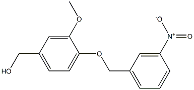 {3-methoxy-4-[(3-nitrophenyl)methoxy]phenyl}methanol Struktur