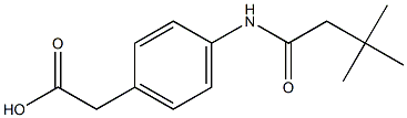{4-[(3,3-dimethylbutanoyl)amino]phenyl}acetic acid Structure