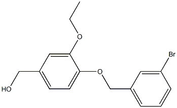 {4-[(3-bromophenyl)methoxy]-3-ethoxyphenyl}methanol 结构式