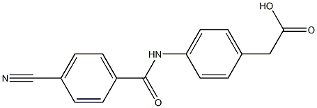 {4-[(4-cyanobenzoyl)amino]phenyl}acetic acid