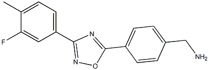 {4-[3-(3-fluoro-4-methylphenyl)-1,2,4-oxadiazol-5-yl]phenyl}methanamine