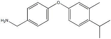 {4-[3-methyl-4-(propan-2-yl)phenoxy]phenyl}methanamine 结构式