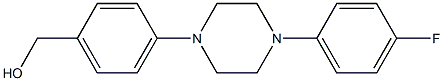 {4-[4-(4-fluorophenyl)piperazin-1-yl]phenyl}methanol Structure