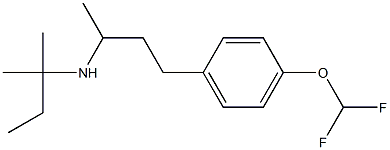 {4-[4-(difluoromethoxy)phenyl]butan-2-yl}(2-methylbutan-2-yl)amine