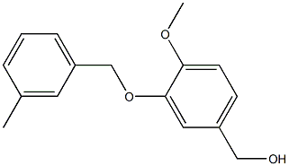 {4-methoxy-3-[(3-methylphenyl)methoxy]phenyl}methanol Structure