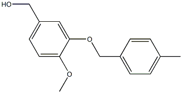 {4-methoxy-3-[(4-methylphenyl)methoxy]phenyl}methanol Struktur