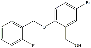 {5-bromo-2-[(2-fluorophenyl)methoxy]phenyl}methanol Structure