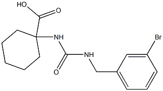  1-({[(3-bromophenyl)methyl]carbamoyl}amino)cyclohexane-1-carboxylic acid